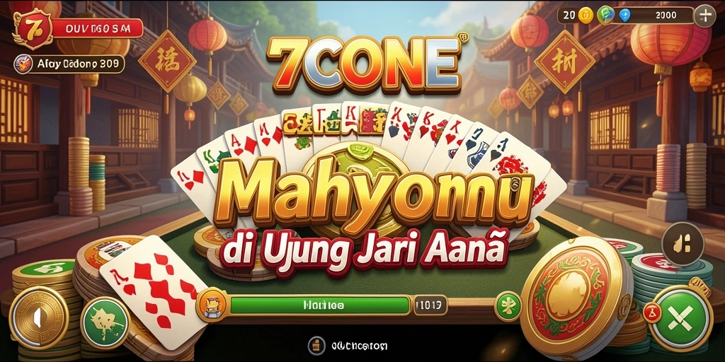 Screenshot 7CONE menampilkan gameplay seru Mahjong yang menantang.