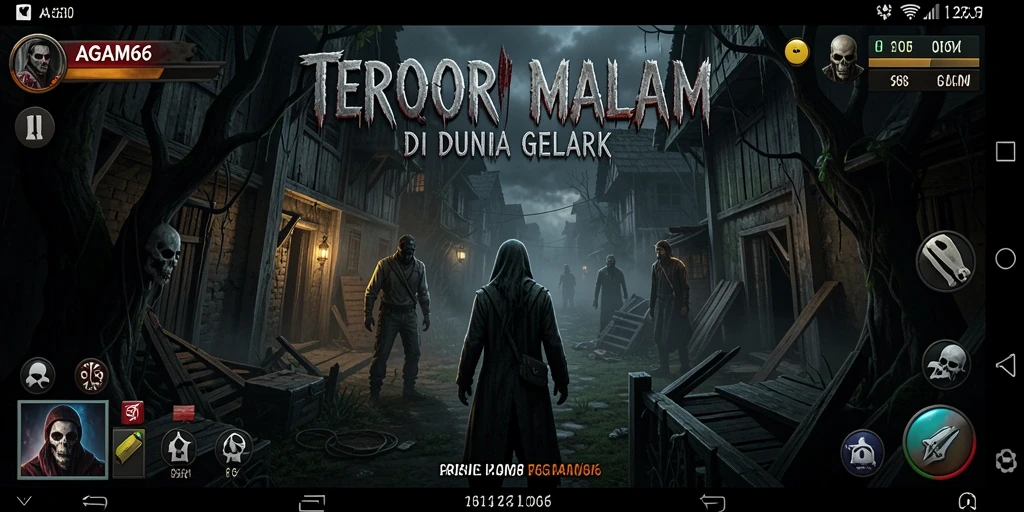 Tangkapan layar gameplay AGAM66 menampilkan suasana horror yang mencekam.