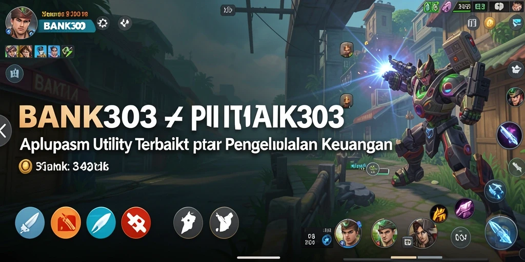 Tampilan utama aplikasi BANK303 dengan fitur pengelolaan keuangan.