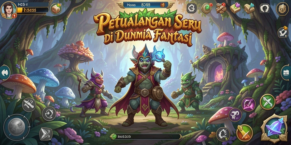 Tampilan gameplay H03 menunjukkan aksi petualangan yang seru.