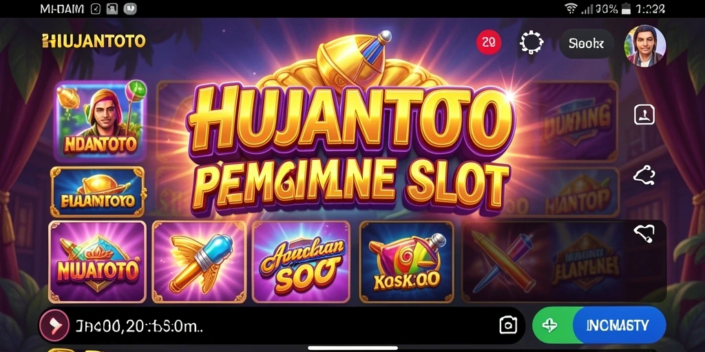 Tampilan gameplay HUJANTOTO yang seru dan mengasyikkan.