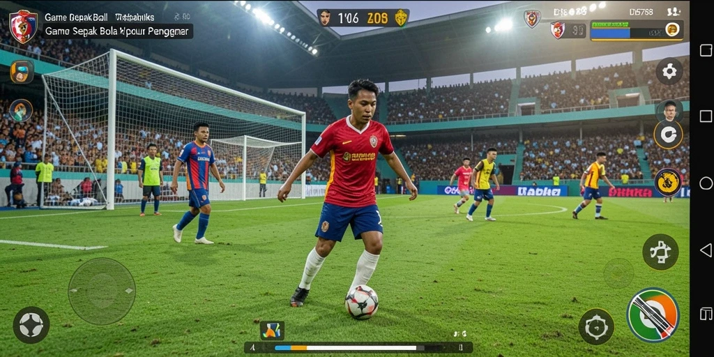 Gameplay seru ID6788 dengan aksi sepak bola penuh adrenalin.