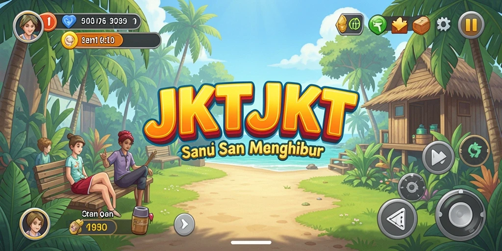 Tampilan gameplay seru dan interaktif dalam JKTJKT.