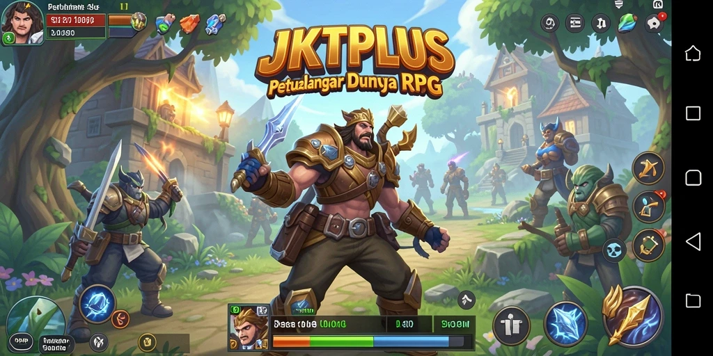 Tampilan gameplay <strong>JKTPLUS</strong> yang menarik dalam petualangan RPG.