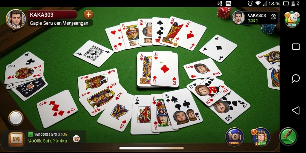 Screenshot KAKA303 menampilkan keseruan permainan Gaple.