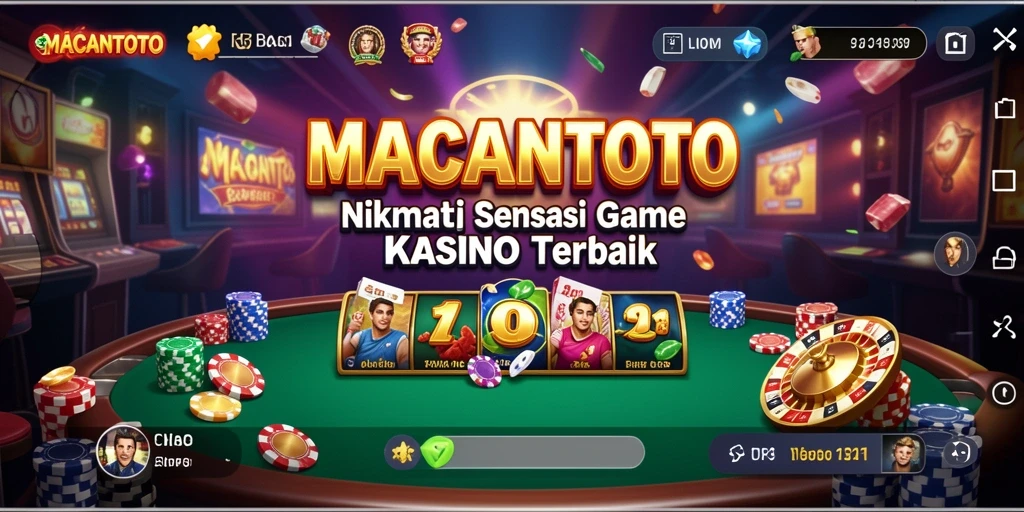 Tampilan gameplay <strong>MACANTOTO</strong> yang mendebarkan dan interaktif.