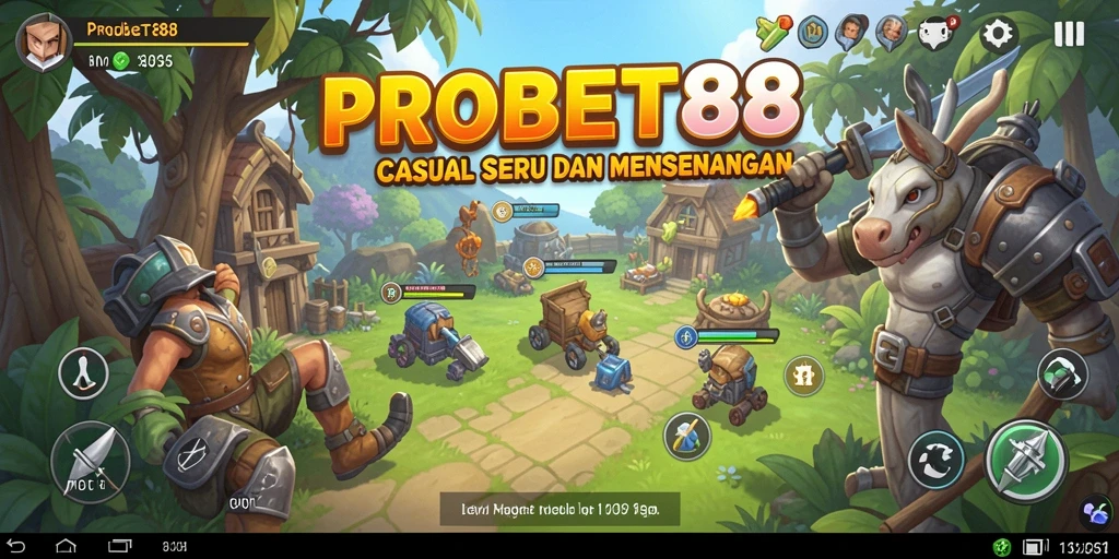 Tampilan gameplay seru dari PROBET88 yang memikat dan berwarna.