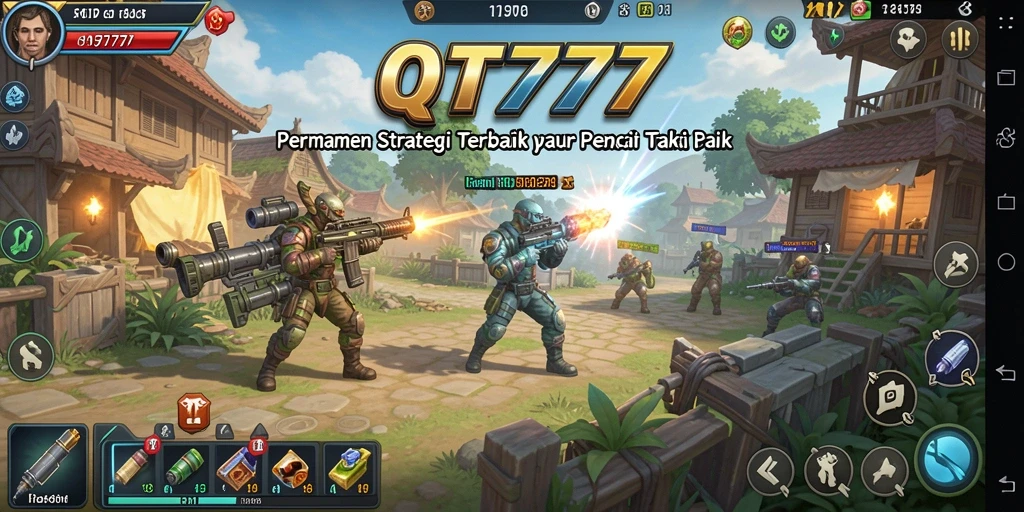 Tangkapan layar permainan QT777 menunjukkan aksi strategi yang mendebarkan.