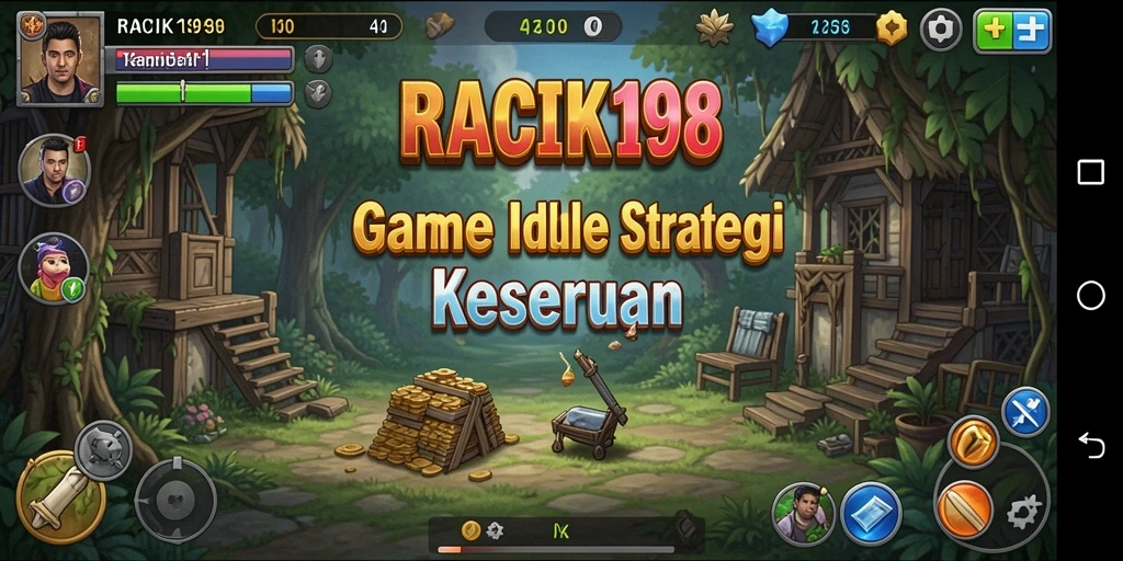 Tampilan gameplay menarik di RACIK198 dengan elemen Idle yang dinamis.