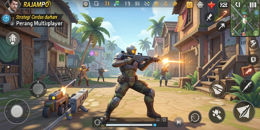 Tampilan gameplay menarik dan strategis di RAJAMPO.