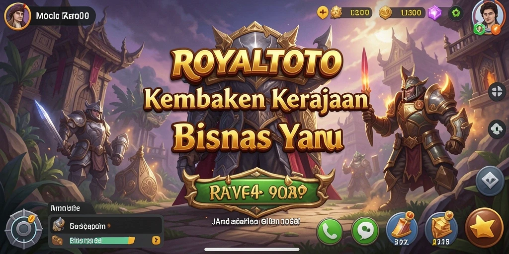 Tampilan gameplay menarik dari ROYALTOTO yang menampilkan aktivitas bisnis.