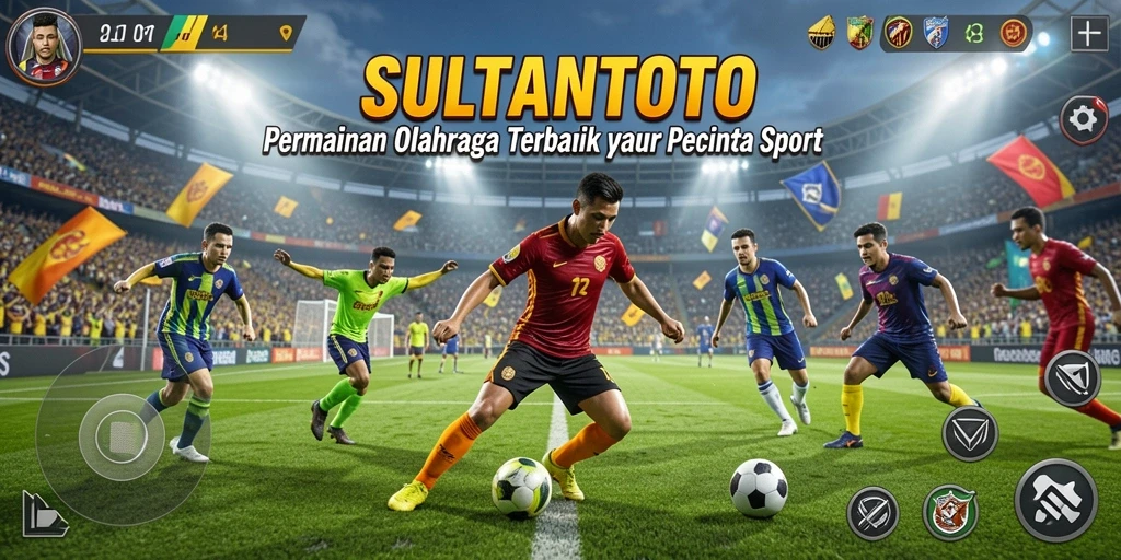 Tampilan gameplay seru di SULTANTOTO dengan berbagai cabang olahraga.