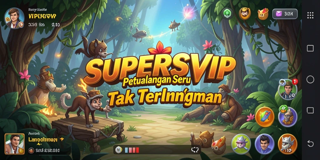 Gameplay SUPERSVIP yang mendebarkan dan penuh tantangan.